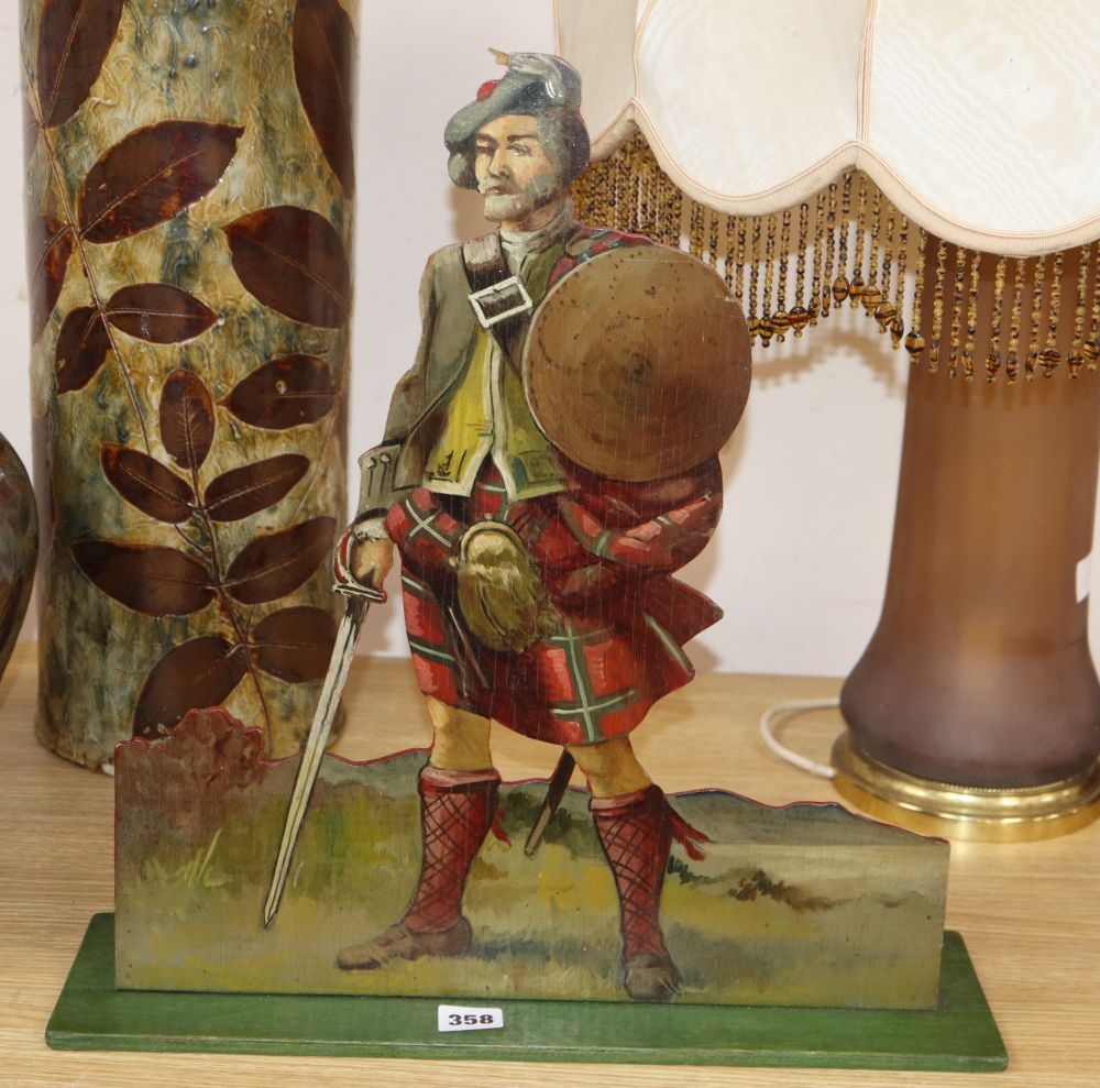 A Scotsman dummy board, height 47cm